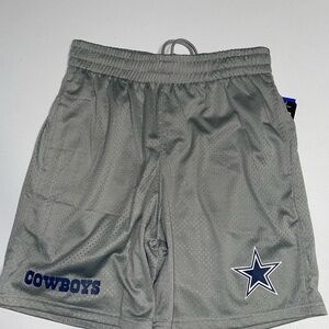 NFL/Football: Dallas Cowboys Gray Basketball/Mesh Athletic Shorts (Small)